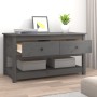 Mesa de centro de madera maciza de pino gris 102x49x55 cm de vidaXL, Mesas de centro - Ref: Foro24-820923, Precio: 112,97 €, ...
