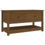 Mesa de centro madera maciza de pino marrón miel 102x49x55 cm de vidaXL, Mesas de centro - Ref: Foro24-820924, Precio: 100,84...