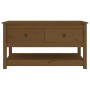 Mesa de centro madera maciza de pino marrón miel 102x49x55 cm de vidaXL, Mesas de centro - Ref: Foro24-820924, Precio: 100,84...