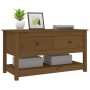 Mesa de centro madera maciza de pino marrón miel 102x49x55 cm de vidaXL, Mesas de centro - Ref: Foro24-820924, Precio: 100,84...