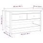 Mesa de centro madera maciza de pino marrón miel 102x49x55 cm de vidaXL, Mesas de centro - Ref: Foro24-820924, Precio: 99,84 ...