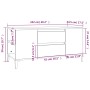 Mueble de TV madera contrachapada blanco brillo 102x44,5x50 cm de vidaXL, Muebles TV - Ref: Foro24-819606, Precio: 84,40 €, D...