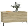Mesa de centro madera contrachapada roble Sonoma 90x44,5x45 cm de vidaXL, Mesas de centro - Ref: Foro24-819591, Precio: 68,03...