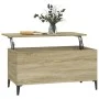 Mesa de centro madera contrachapada roble Sonoma 90x44,5x45 cm de vidaXL, Mesas de centro - Ref: Foro24-819591, Precio: 67,48...