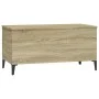 Mesa de centro madera contrachapada roble Sonoma 90x44,5x45 cm de vidaXL, Mesas de centro - Ref: Foro24-819591, Precio: 67,48...