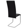 Sillas voladizas de comedor 6 unidades cuero sintético negro de vidaXL, Sillas de comedor - Ref: Foro24-272420, Precio: 356,0...