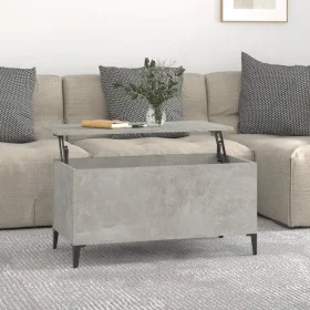 Concrete gray plywood coffee table 90x44.5x45 cm by vidaXL, Coffee table - Ref: Foro24-819592, Price: 70,51 €, Discount: %