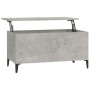 Mesa de centro madera contrachapada gris hormigón 90x44,5x45 cm de vidaXL, Mesas de centro - Ref: Foro24-819592, Precio: 70,9...