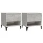 Mesas auxiliares 2 uds contrachapada gris hormigón 50x46x50 cm de vidaXL, Mesas auxiliares - Ref: Foro24-819557, Precio: 88,1...