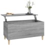 Mesa de centro madera contrachapada gris Sonoma 90x44,5x45 cm de vidaXL, Mesas de centro - Ref: Foro24-819586, Precio: 66,07 ...
