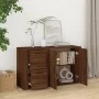 Aparador de madera contrachapada marrón roble 100x33x59,5 cm de vidaXL, Aparadores - Ref: Foro24-821003, Precio: 104,41 €, De...