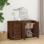 Aparador de madera contrachapada marrón roble 100x33x59,5 cm de vidaXL, Aparadores - Ref: Foro24-821003, Precio: 106,00 €, De...