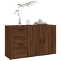 Aparador de madera contrachapada marrón roble 100x33x59,5 cm de vidaXL, Aparadores - Ref: Foro24-821003, Precio: 106,00 €, De...