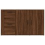 Aparador de madera contrachapada marrón roble 100x33x59,5 cm de vidaXL, Aparadores - Ref: Foro24-821003, Precio: 106,00 €, De...