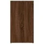 Aparador de madera contrachapada marrón roble 100x33x59,5 cm de vidaXL, Aparadores - Ref: Foro24-821003, Precio: 104,41 €, De...