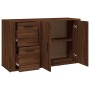 Aparador de madera contrachapada marrón roble 100x33x59,5 cm de vidaXL, Aparadores - Ref: Foro24-821003, Precio: 106,00 €, De...