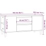 Mueble de TV madera contrachapada roble ahumado 102x44,5x50 cm de vidaXL, Muebles TV - Ref: Foro24-819601, Precio: 70,75 €, D...