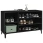 Mueble zapatero madera contrachapada negro 102x36x60 cm de vidaXL, Zapateros y organizadores de calzado - Ref: Foro24-819749,...