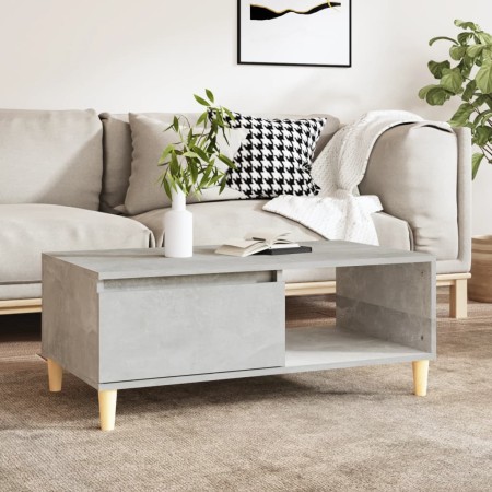 Mesa de centro madera contrachapada gris hormigón 90x50x36,5 cm de vidaXL, Mesas de centro - Ref: Foro24-821048, Precio: 66,1...