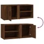 Mueble TV 2 uds madera contrachapada roble marrón 80x31,5x36cm de vidaXL, Muebles TV - Ref: Foro24-819451, Precio: 79,03 €, D...
