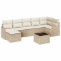 Conjunto de sofá de jardín Beige ratán sintético en Sofás de exterior | Comprar online en Foru.es