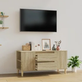 Mueble para TV madera contrachapada roble Sonoma 102x44,5x50 cm de vidaXL, Muebles TV - Ref: Foro24-819599, Precio: 81,70 €, ...