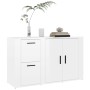 Aparador madera contrachapada blanco brillante 100x33x59,5 cm de vidaXL, Aparadores - Ref: Foro24-820998, Precio: 105,27 €, D...