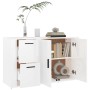 Aparador madera contrachapada blanco brillante 100x33x59,5 cm de vidaXL, Aparadores - Ref: Foro24-820998, Precio: 105,27 €, D...