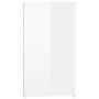 Aparador madera contrachapada blanco brillante 100x33x59,5 cm de vidaXL, Aparadores - Ref: Foro24-820998, Precio: 105,27 €, D...