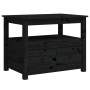 Mesa de centro de madera maciza de pino negro 71x49x55 cm de vidaXL, Mesas de centro - Ref: Foro24-820940, Precio: 104,79 €, ...