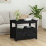 Mesa de centro de madera maciza de pino negro 71x49x55 cm de vidaXL, Mesas de centro - Ref: Foro24-820940, Precio: 104,79 €, ...
