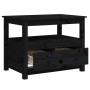 Mesa de centro de madera maciza de pino negro 71x49x55 cm de vidaXL, Mesas de centro - Ref: Foro24-820940, Precio: 104,79 €, ...