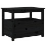 Mesa de centro de madera maciza de pino negro 71x49x55 cm de vidaXL, Mesas de centro - Ref: Foro24-820940, Precio: 104,79 €, ...