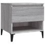 Mesa auxiliar de madera contrachapada gris Sonoma 50x46x50 cm de vidaXL, Mesas auxiliares - Ref: Foro24-819560, Precio: 47,42...