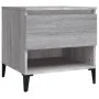 Mesa auxiliar de madera contrachapada gris Sonoma 50x46x50 cm de vidaXL, Mesas auxiliares - Ref: Foro24-819560, Precio: 46,92...