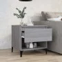 Mesa auxiliar de madera contrachapada gris Sonoma 50x46x50 cm de vidaXL, Mesas auxiliares - Ref: Foro24-819560, Precio: 46,92...