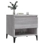 Mesa auxiliar de madera contrachapada gris Sonoma 50x46x50 cm de vidaXL, Mesas auxiliares - Ref: Foro24-819560, Precio: 47,42...