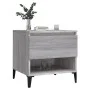 Mesa auxiliar de madera contrachapada gris Sonoma 50x46x50 cm de vidaXL, Mesas auxiliares - Ref: Foro24-819560, Precio: 46,92...