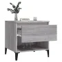 Mesa auxiliar de madera contrachapada gris Sonoma 50x46x50 cm de vidaXL, Mesas auxiliares - Ref: Foro24-819560, Precio: 46,92...