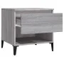 Mesa auxiliar de madera contrachapada gris Sonoma 50x46x50 cm de vidaXL, Mesas auxiliares - Ref: Foro24-819560, Precio: 46,92...