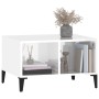 Mesa de centro madera contrachapada blanco brillo 60x50x36,5 cm de vidaXL, Mesas de centro - Ref: Foro24-821038, Precio: 35,5...