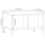 Mesa de centro madera contrachapada blanco brillo 60x50x36,5 cm de vidaXL, Mesas de centro - Ref: Foro24-821038, Precio: 35,5...