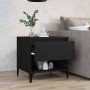 Mesa auxiliar madera contrachapada negro 50x46x50 cm de vidaXL, Mesas auxiliares - Ref: Foro24-819550, Precio: 55,01 €, Descu...