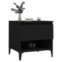 Mesa auxiliar madera contrachapada negro 50x46x50 cm de vidaXL, Mesas auxiliares - Ref: Foro24-819550, Precio: 55,01 €, Descu...