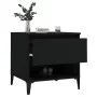 Mesa auxiliar madera contrachapada negro 50x46x50 cm de vidaXL, Mesas auxiliares - Ref: Foro24-819550, Precio: 54,34 €, Descu...