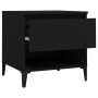 Mesa auxiliar madera contrachapada negro 50x46x50 cm de vidaXL, Mesas auxiliares - Ref: Foro24-819550, Precio: 55,01 €, Descu...