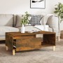 Mesa de centro madera contrachapada roble ahumado 90x50x36,5 cm de vidaXL, Mesas de centro - Ref: Foro24-821049, Precio: 47,3...