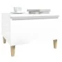 Mesas auxiliares 2 uds contrachapada blanco brillo 50x46x35 cm de vidaXL, Mesas auxiliares - Ref: Foro24-819505, Precio: 51,9...