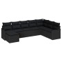 Conjunto de sofá de jardín 8 pcs Negro ratán sintético en Sofás de exterior | Comprar online en Foru.es