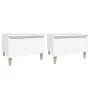 Mesas auxiliares 2 uds madera contrachapada blanco 50x46x35 cm de vidaXL, Mesas auxiliares - Ref: Foro24-819501, Precio: 49,2...